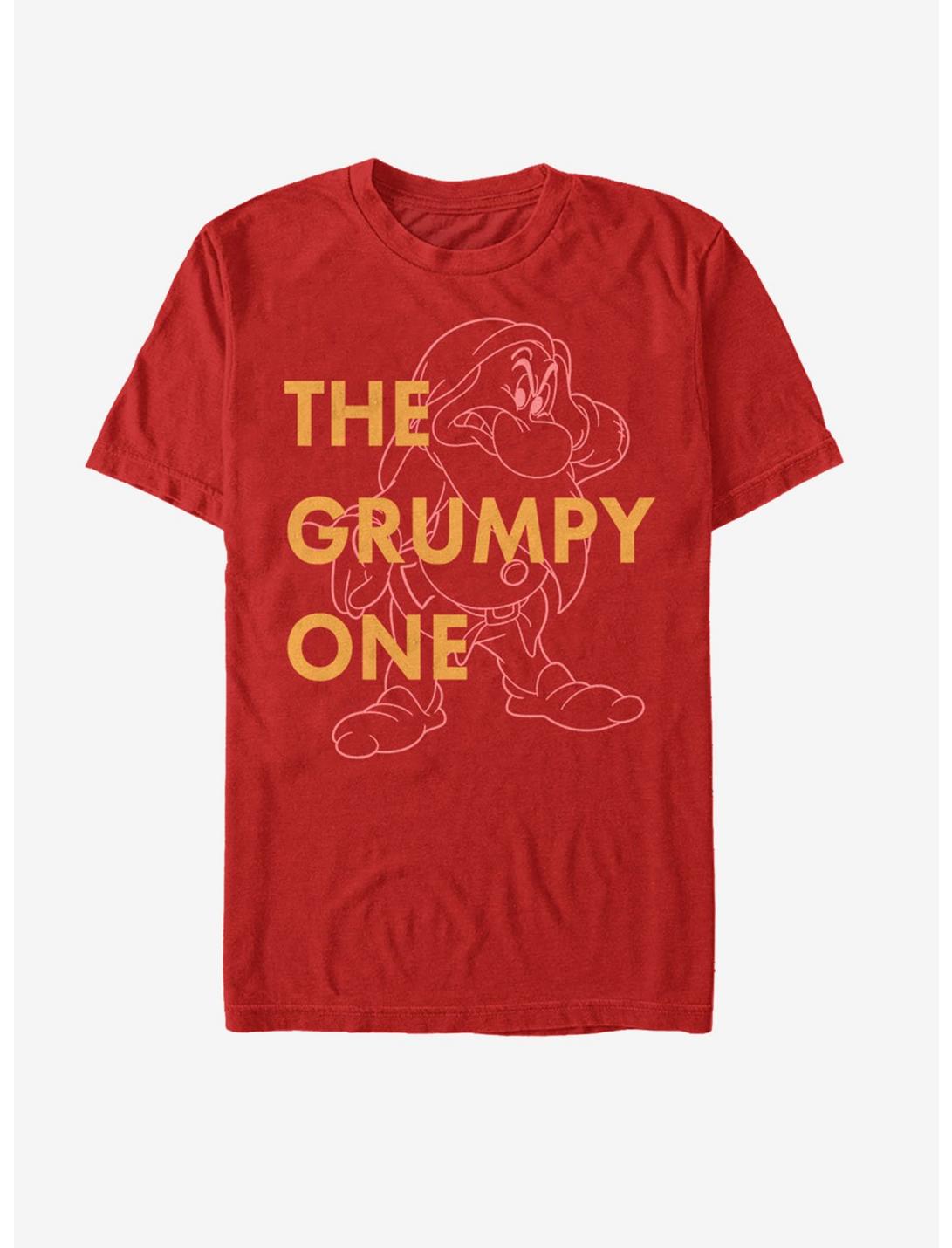 Disney Snow White One Grumpy Dwarf T-Shirt, RED, hi-res