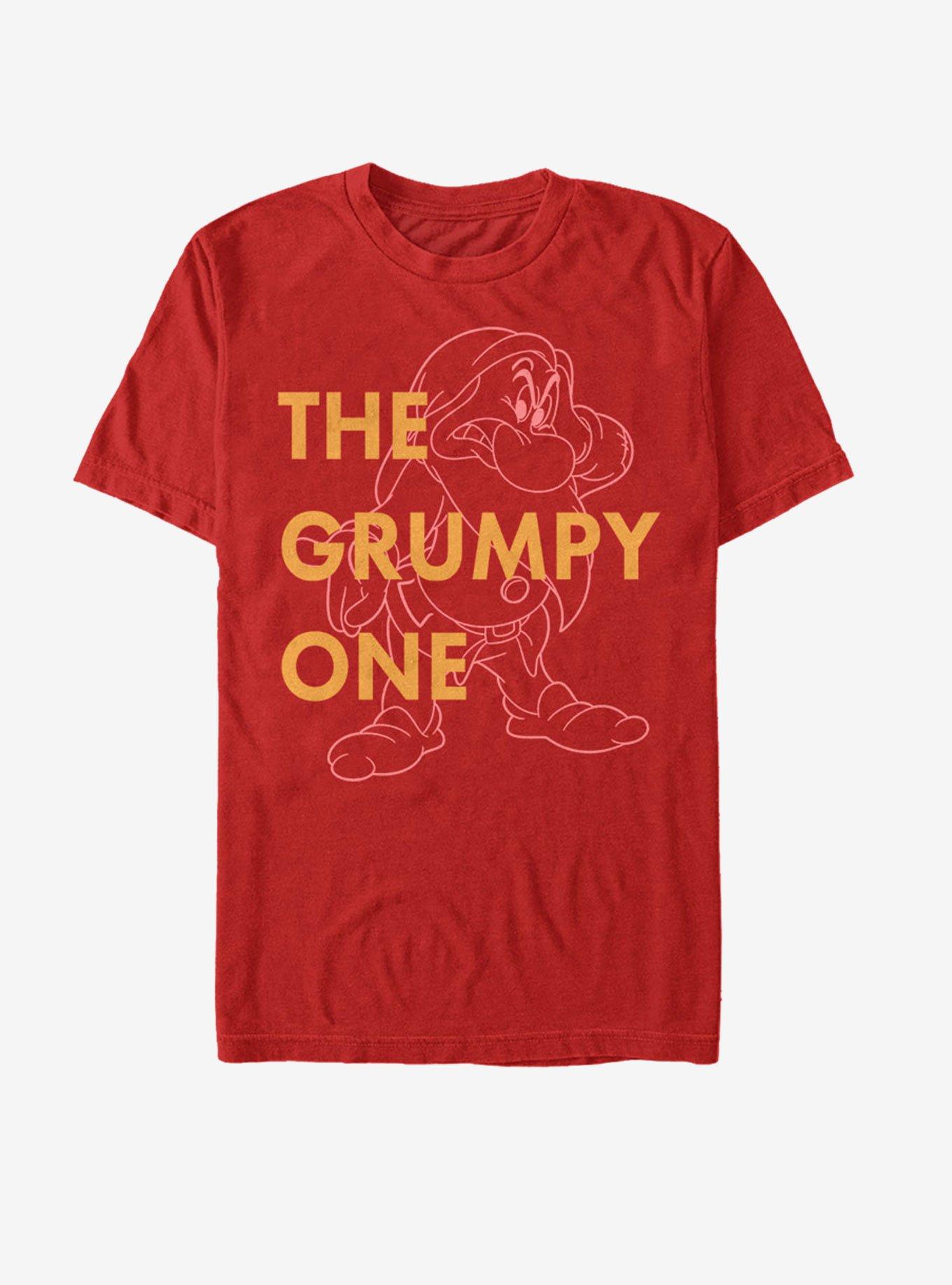 Disney Snow White One Grumpy Dwarf T-Shirt, RED, hi-res