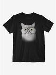 Smart Cat T-Shirt, BLACK, hi-res
