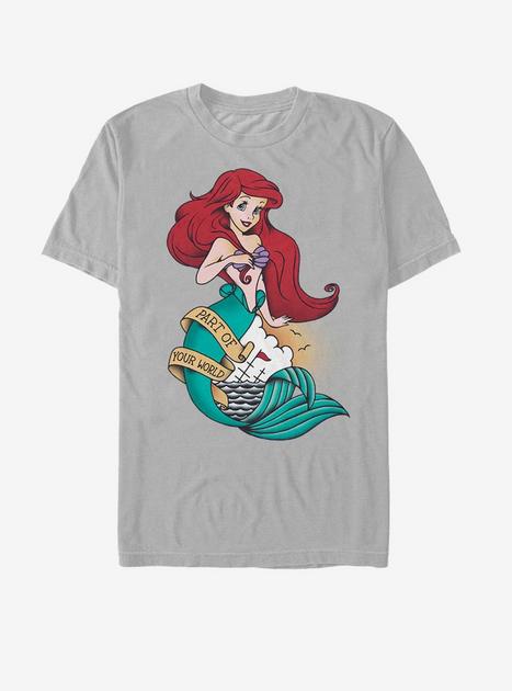 Disney The Little Mermaid Sailor Ariel T-Shirt - SILVER | Hot Topic