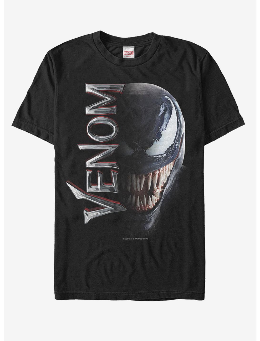 Marvel Venom Film Split Portrait T-Shirt, BLACK, hi-res