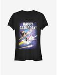 Disney Wreck-It Ralph Happy Caturday Stars Girls T-Shirt, BLACK, hi-res