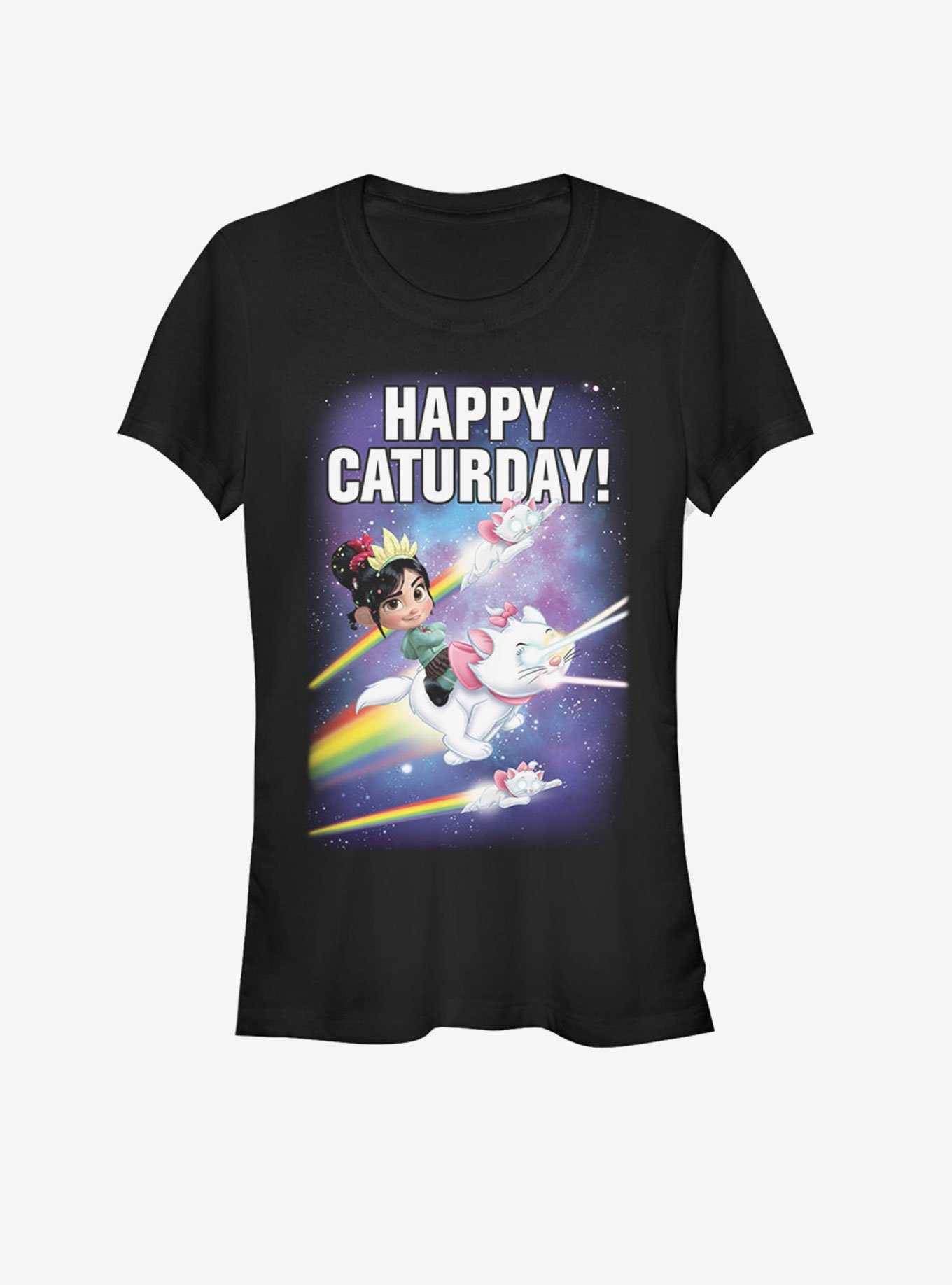 Disney Wreck-It Ralph Happy Caturday Stars Girls T-Shirt, , hi-res