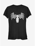 Marvel Venom Distressed Claw Logo Girls T-Shirt, BLACK, hi-res