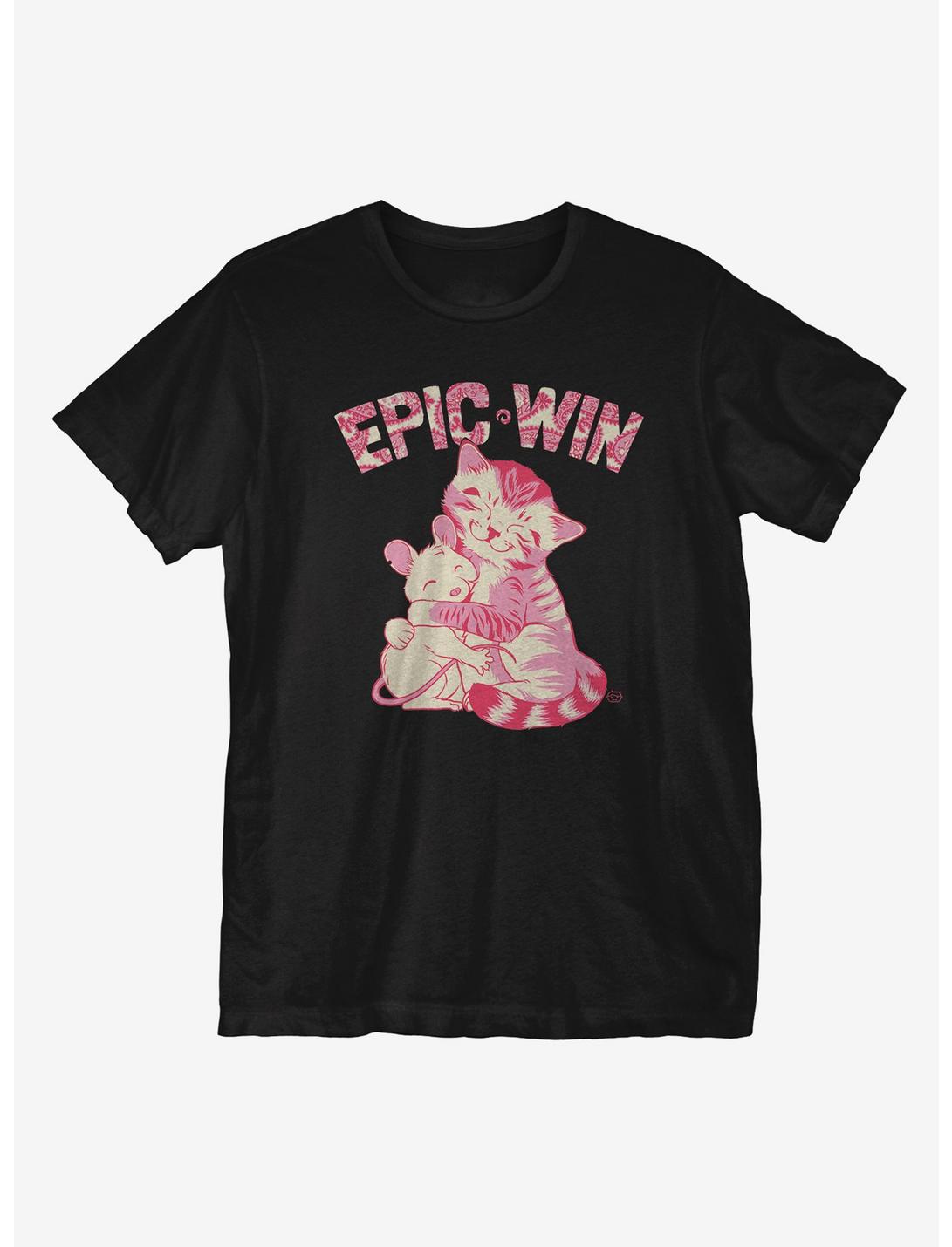 Epic Win Realistic T-Shirt, BLACK, hi-res