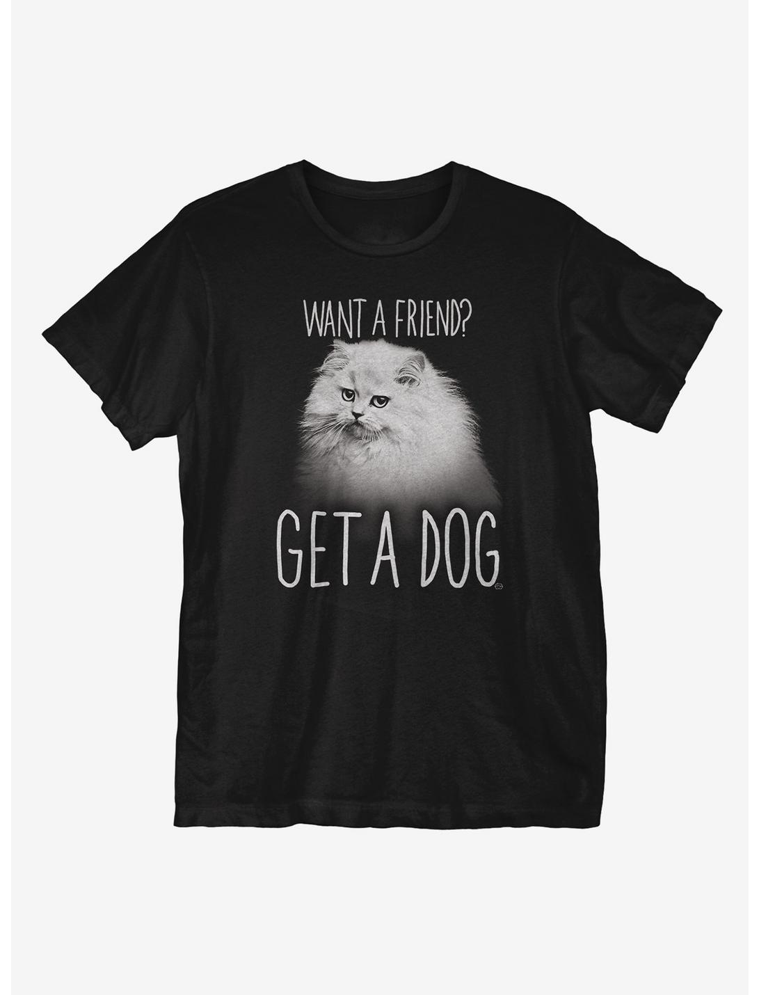 Get a Dog T-Shirt , BLACK, hi-res