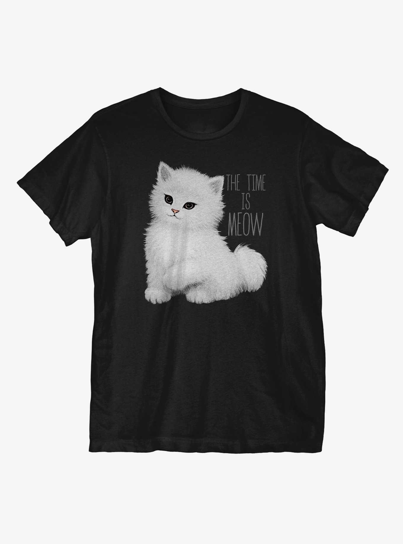 The Time is Meow T-Shirt, , hi-res