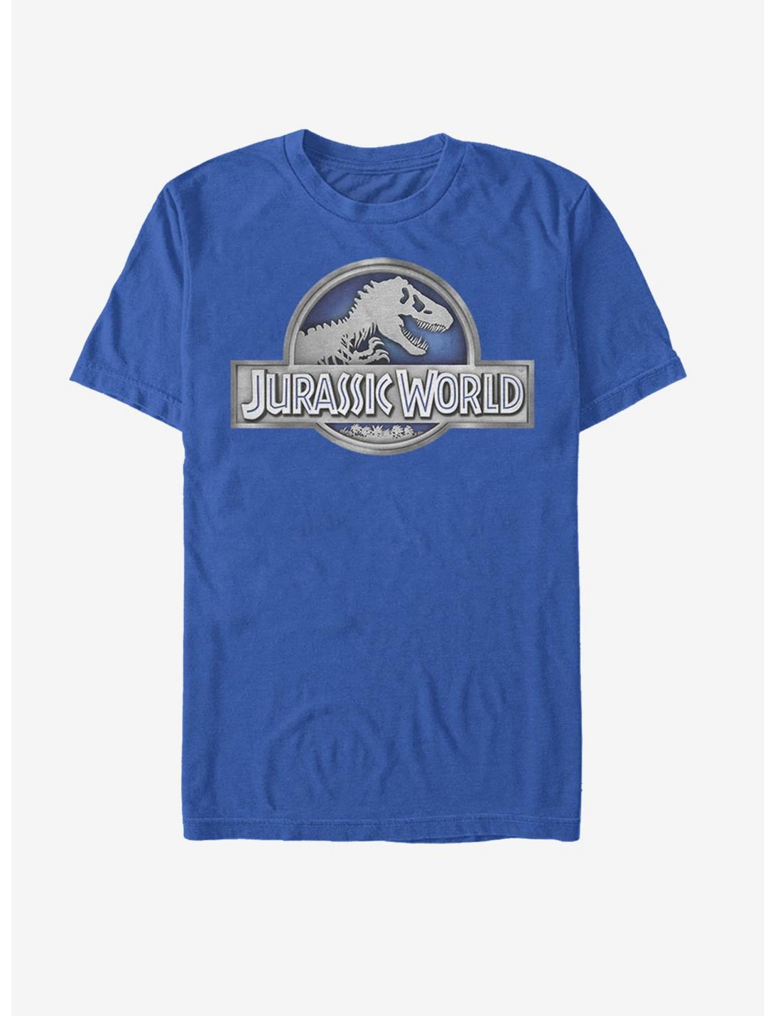 Jurassic Park Basic Logo T-Shirt, ROYAL, hi-res