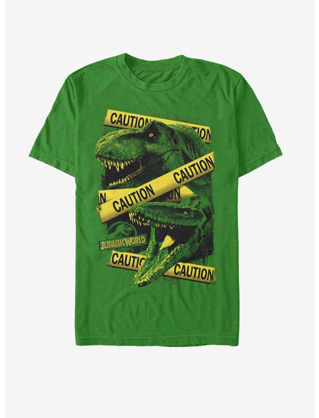 Jurassic Park Dino Caution T-Shirt, KELLY, hi-res