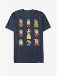 Disney Snow White Pixel Dwarf T-Shirt, NAVY, hi-res