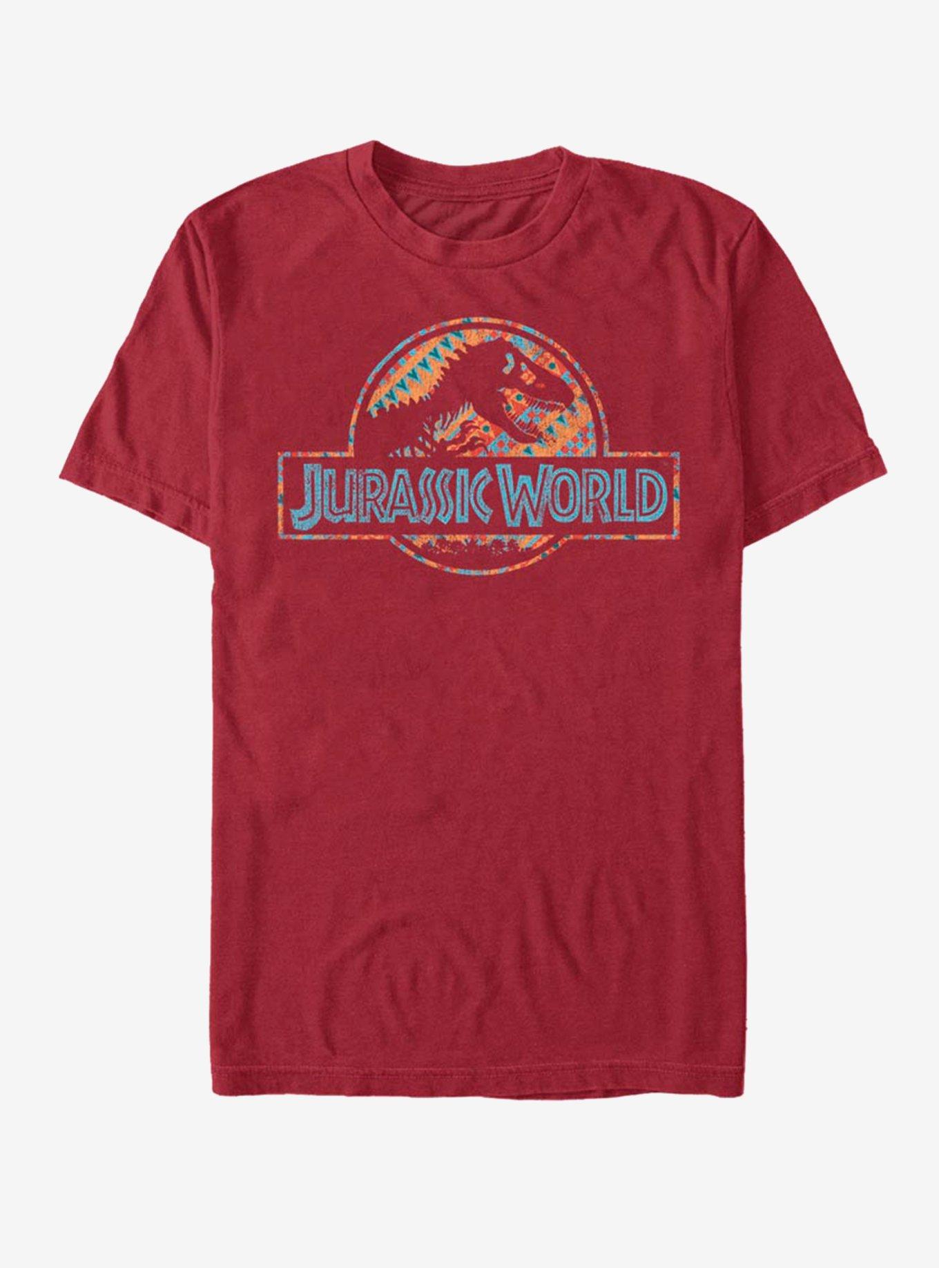 Jurassic Park Retro Image T-Shirt, CARDINAL, hi-res