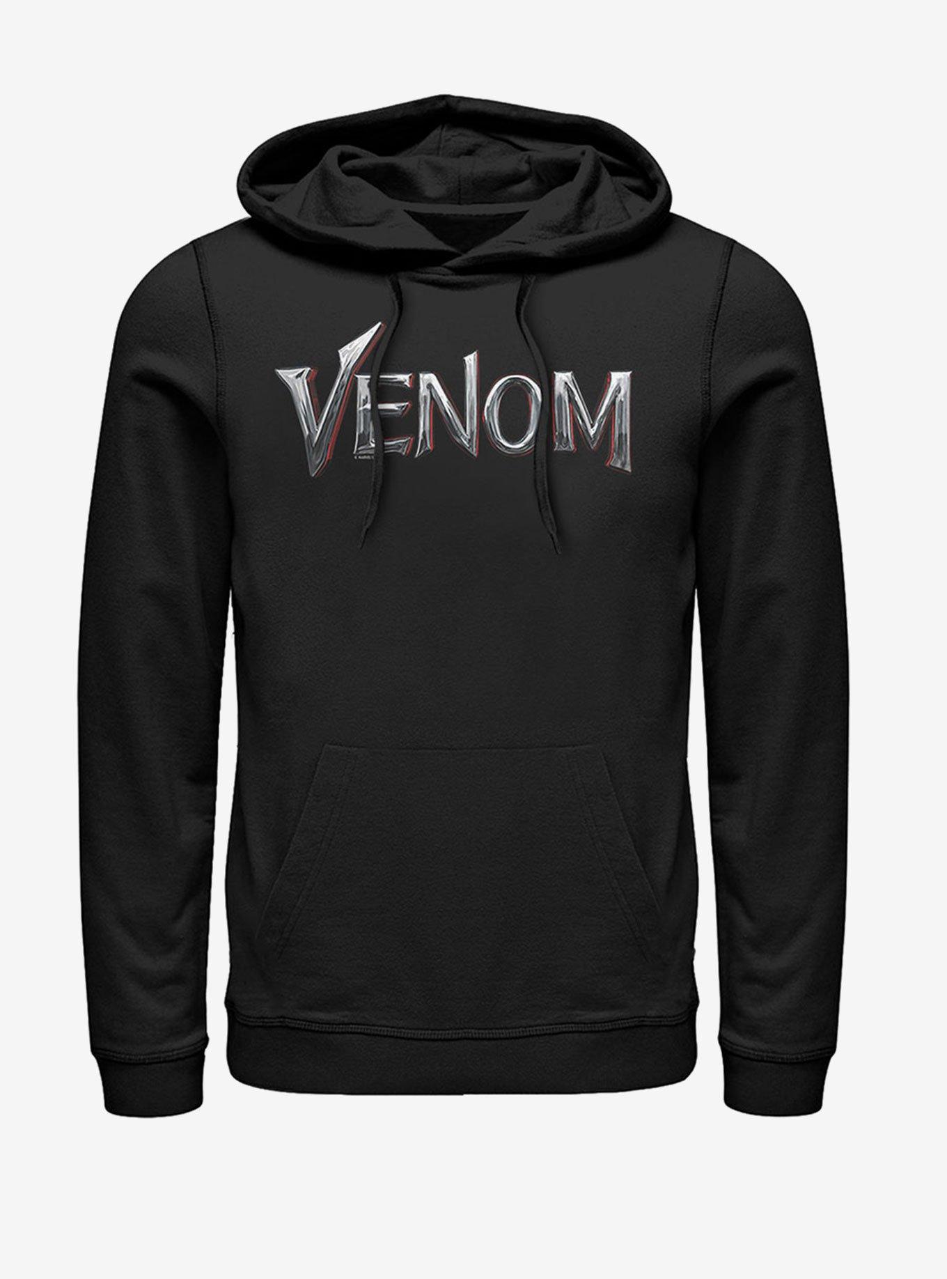 Marvel Venom Film Metallic Logo Hoodie, BLACK, hi-res