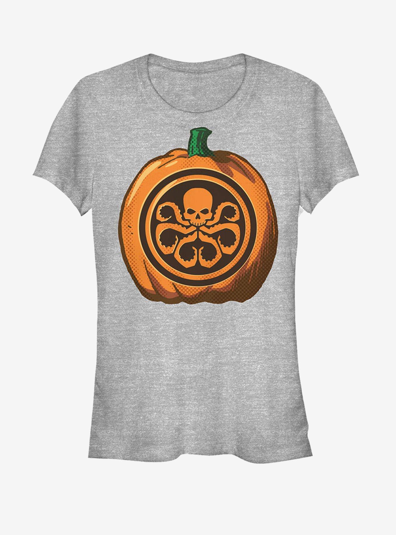 Marvel Halloween Hydra Pumpkin Girls T-Shirt, ATH HTR, hi-res