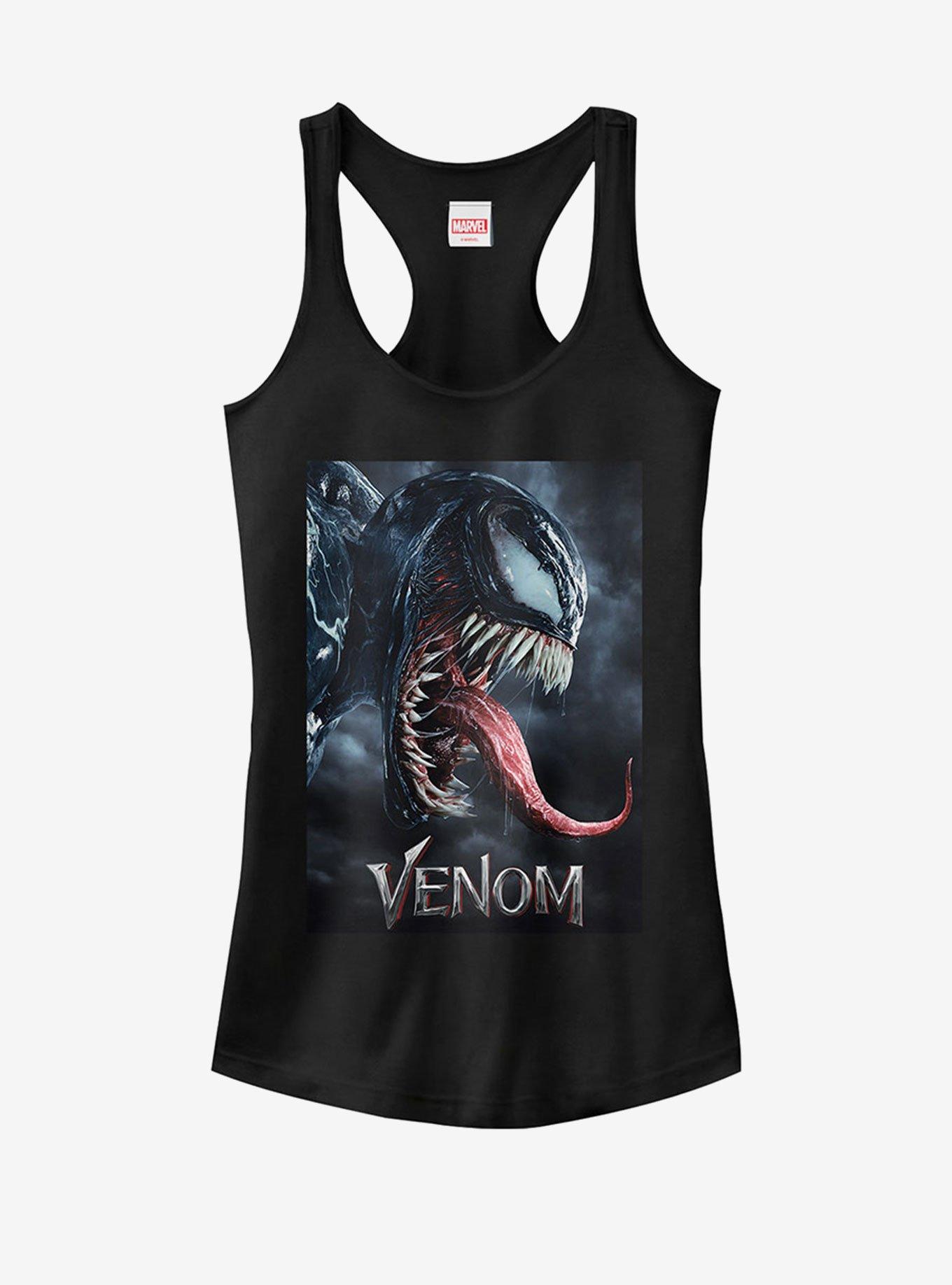 Marvel Venom Film Tongue Portrait Girls Tank, BLACK, hi-res