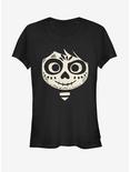 Disney Pixar Coco Miguel Skeleton Face Girls T-Shirt, BLACK, hi-res