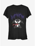 Marvel Venom Muscle Kawaii Girls T-Shirt, BLACK, hi-res