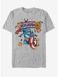 Marvel Halloween Spooky Captain America T-Shirt, ATH HTR, hi-res