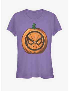 Marvel Halloween Spider-Man Mask Pumpkin Girls T-Shirt, , hi-res