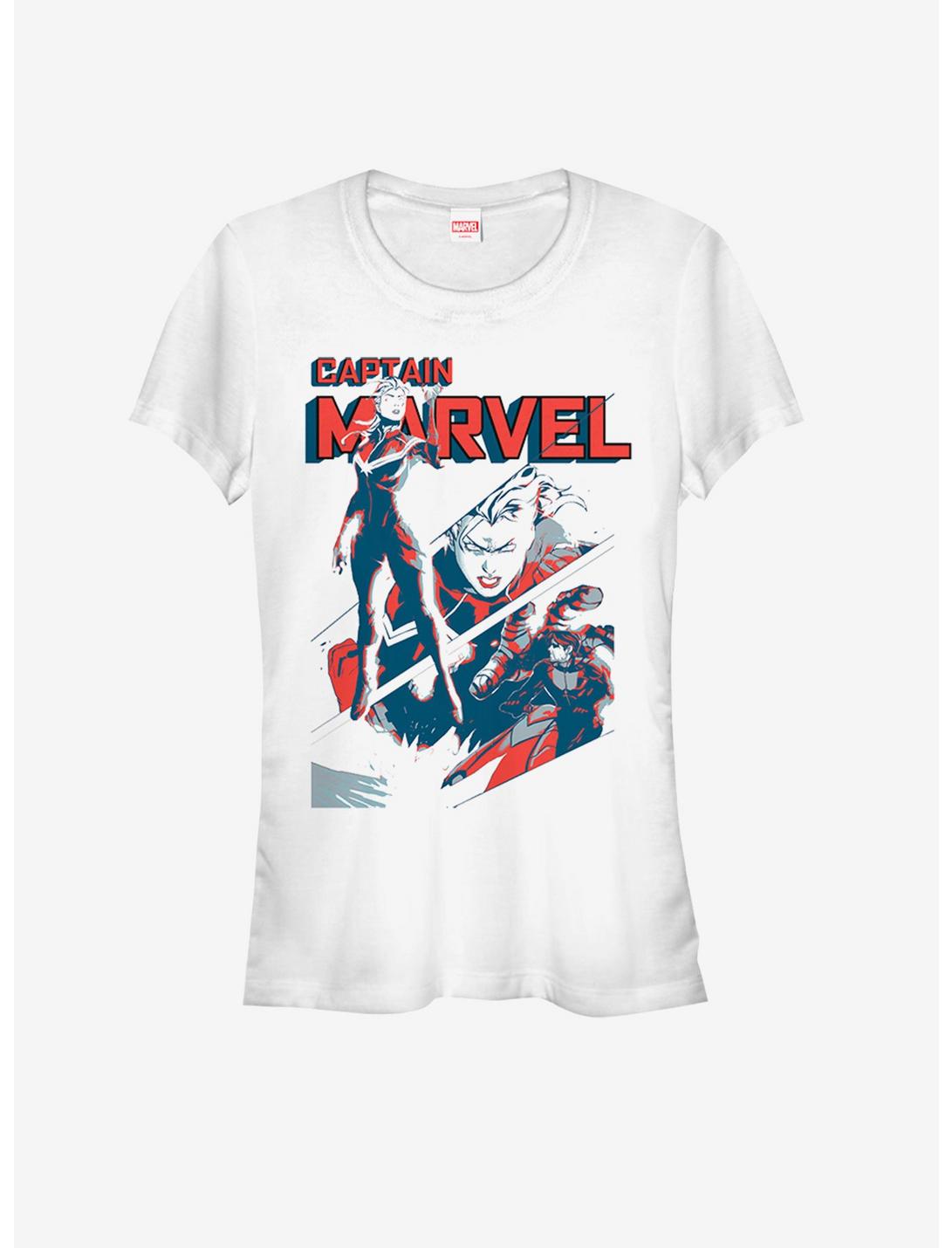 Marvel Captain Marvel The Woman Cap Girls T-Shirt, WHITE, hi-res