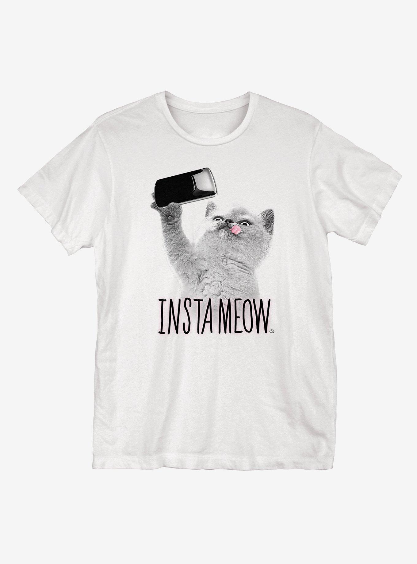 Instameow T-Shirt, WHITE, hi-res