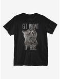 Get Meowt Of Here T-Shirt, BLACK, hi-res
