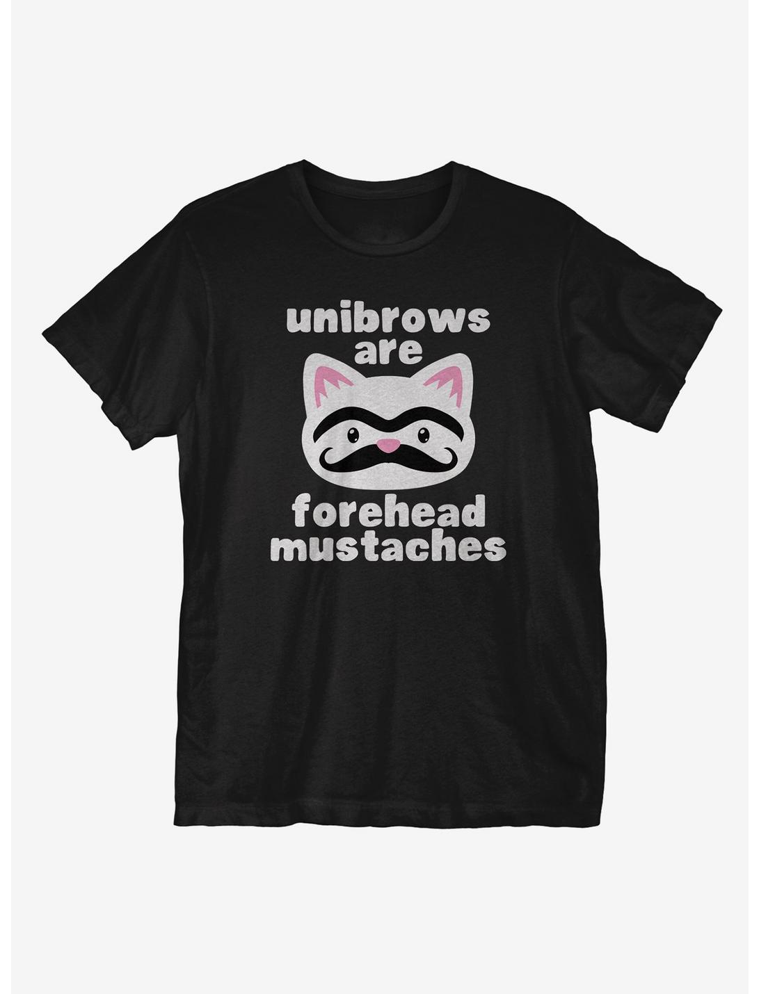Forehead Mustaches T-Shirt, BLACK, hi-res