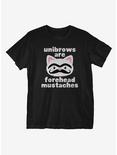 Forehead Mustaches T-Shirt, BLACK, hi-res