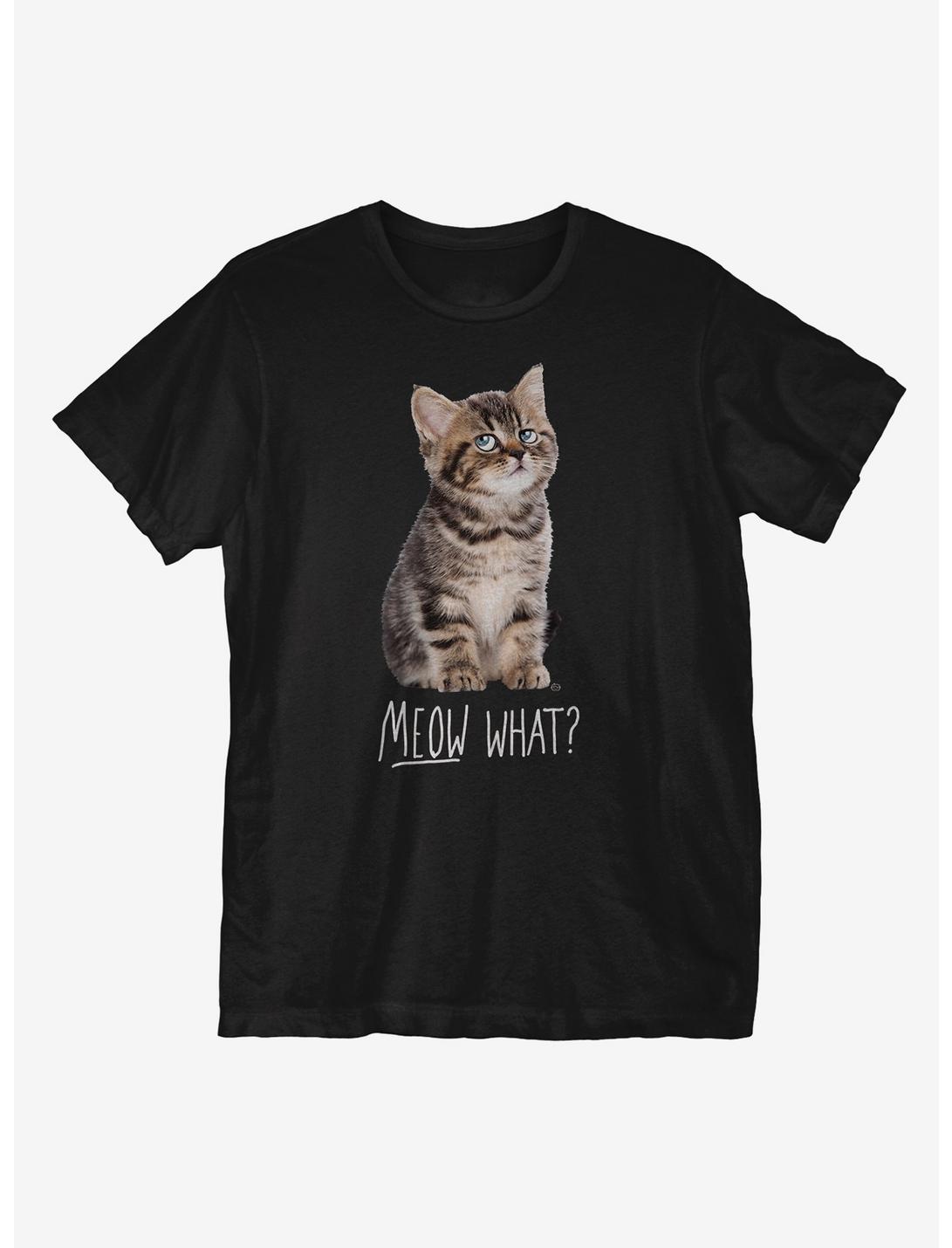 Meow What T-Shirt , BLACK, hi-res