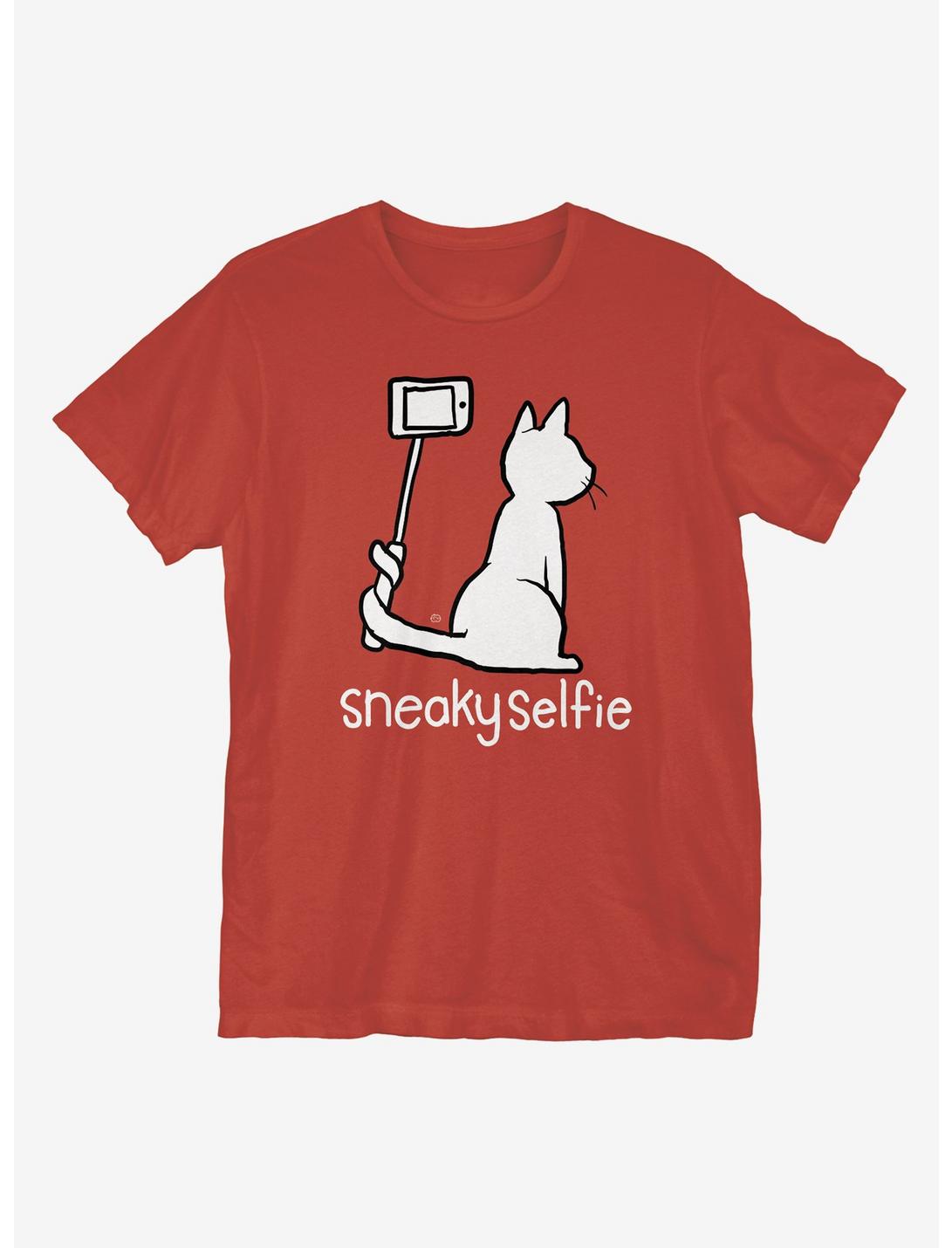 Sneady Selfie T-Shirt, RED, hi-res
