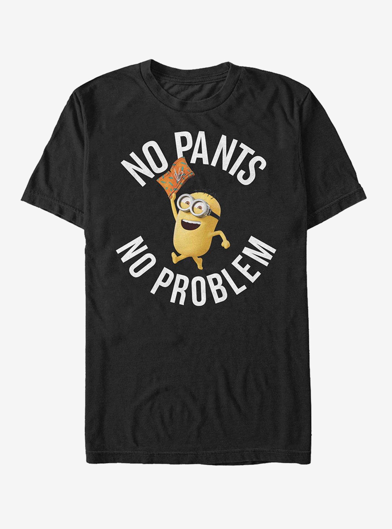 Minion No Pants Party T-Shirt, BLACK, hi-res