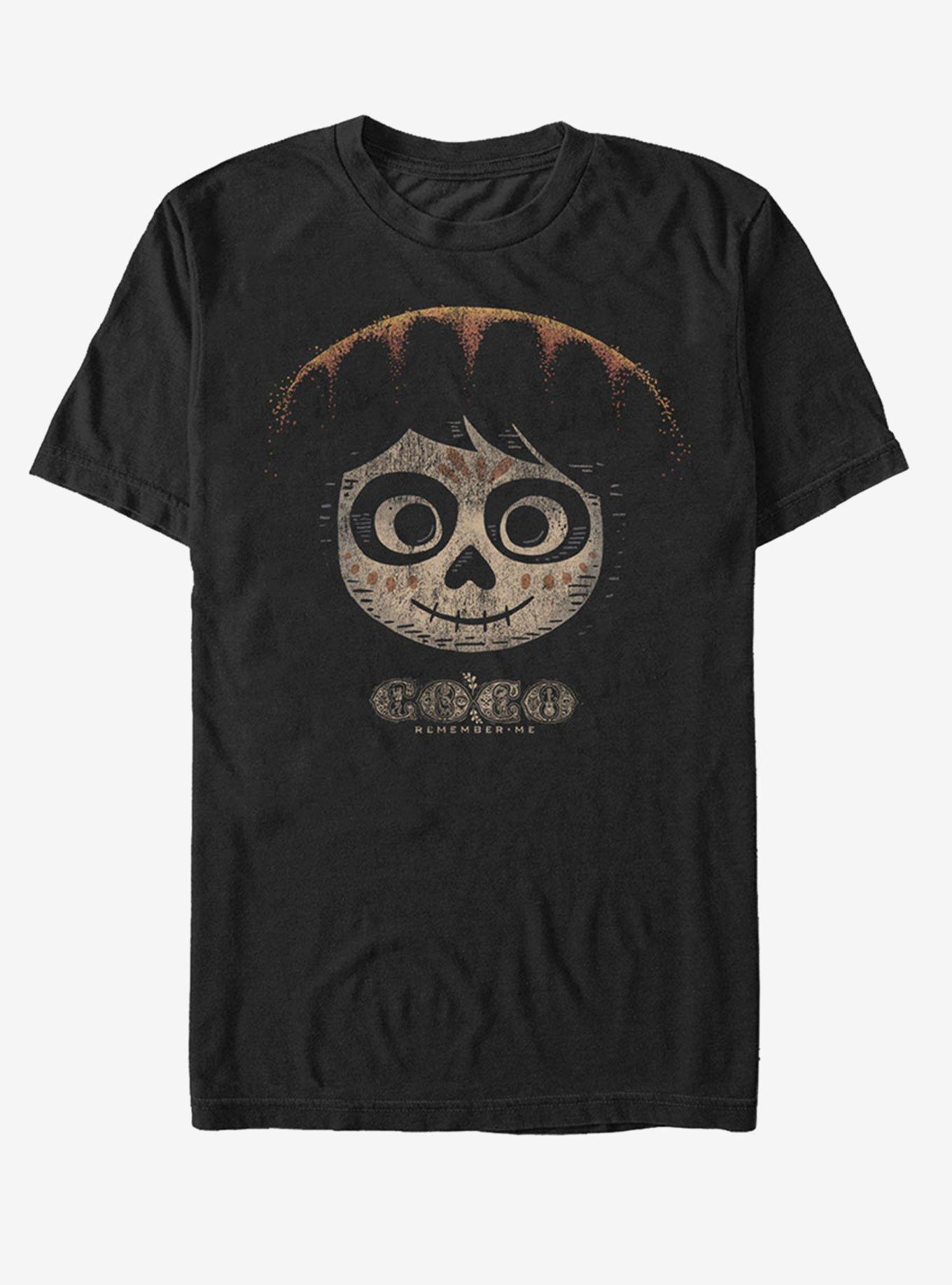 Disney Pixar Coco Miguel Skeleton Hat T-Shirt, BLACK, hi-res