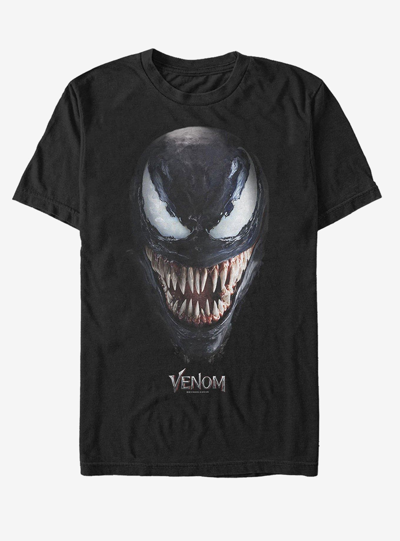 Marvel Venom Film All Smiles T Shirt BLACK Hot Topic