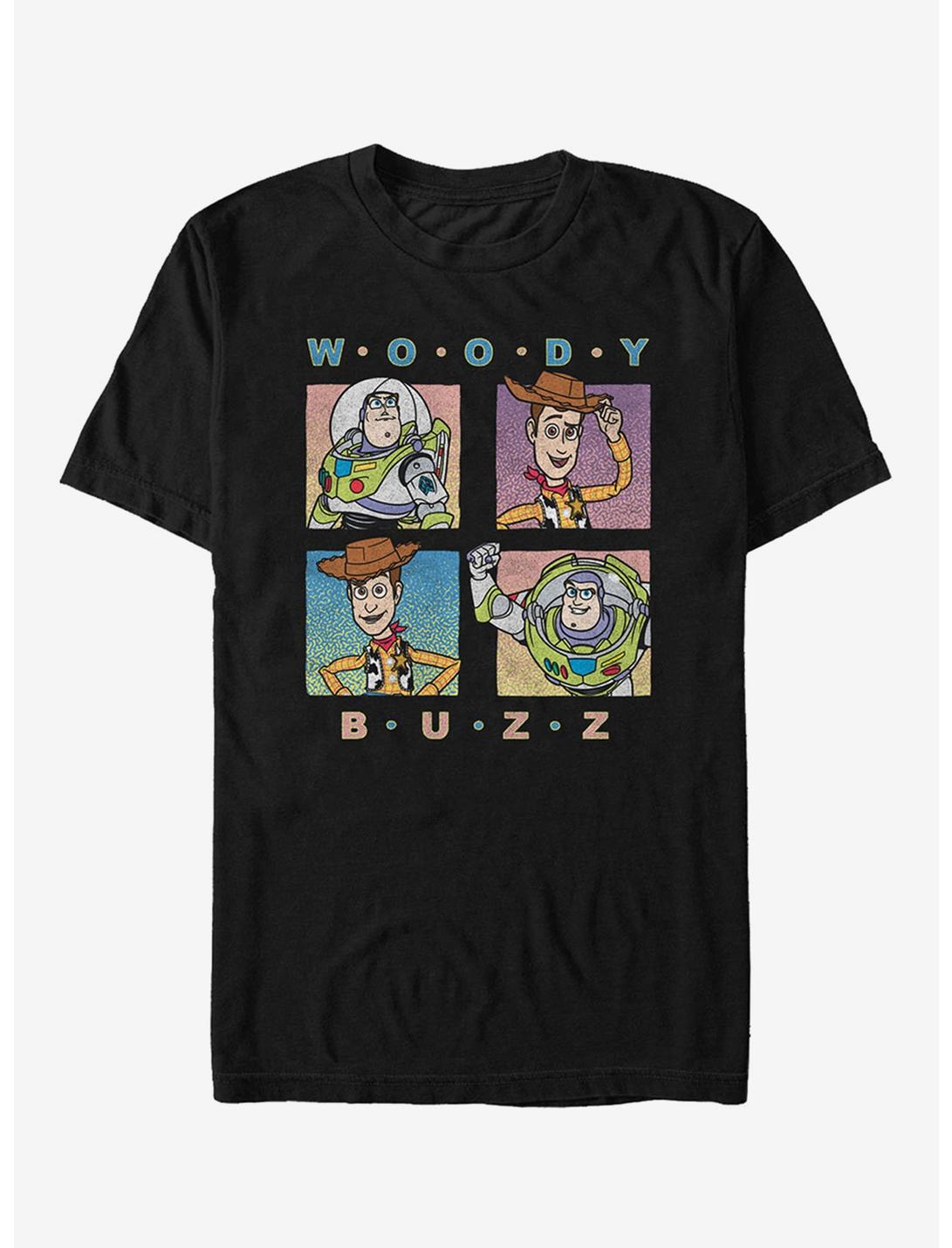 Disney Pixar Toy Story Buzz & Woody Box T-Shirt, BLACK, hi-res
