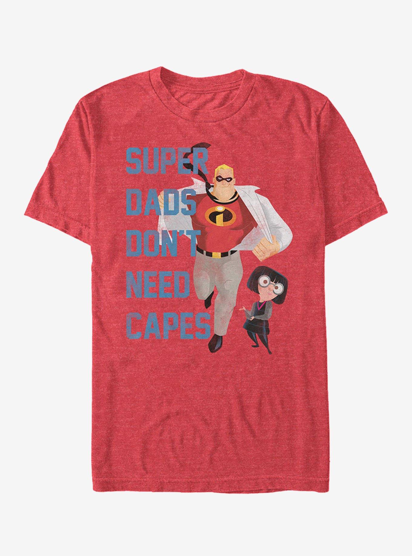 Disney Pixar The Incredibles Super Dads Don't Need Capes T-Shirt, , hi-res