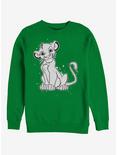 Disney Lion King Simba Smirk Paint Splatter Print Sweatshirt, KELLY, hi-res