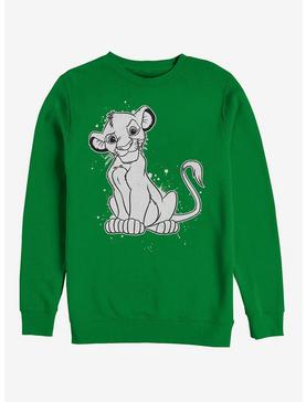 Disney Lion King Simba Smirk Paint Splatter Print Sweatshirt, , hi-res