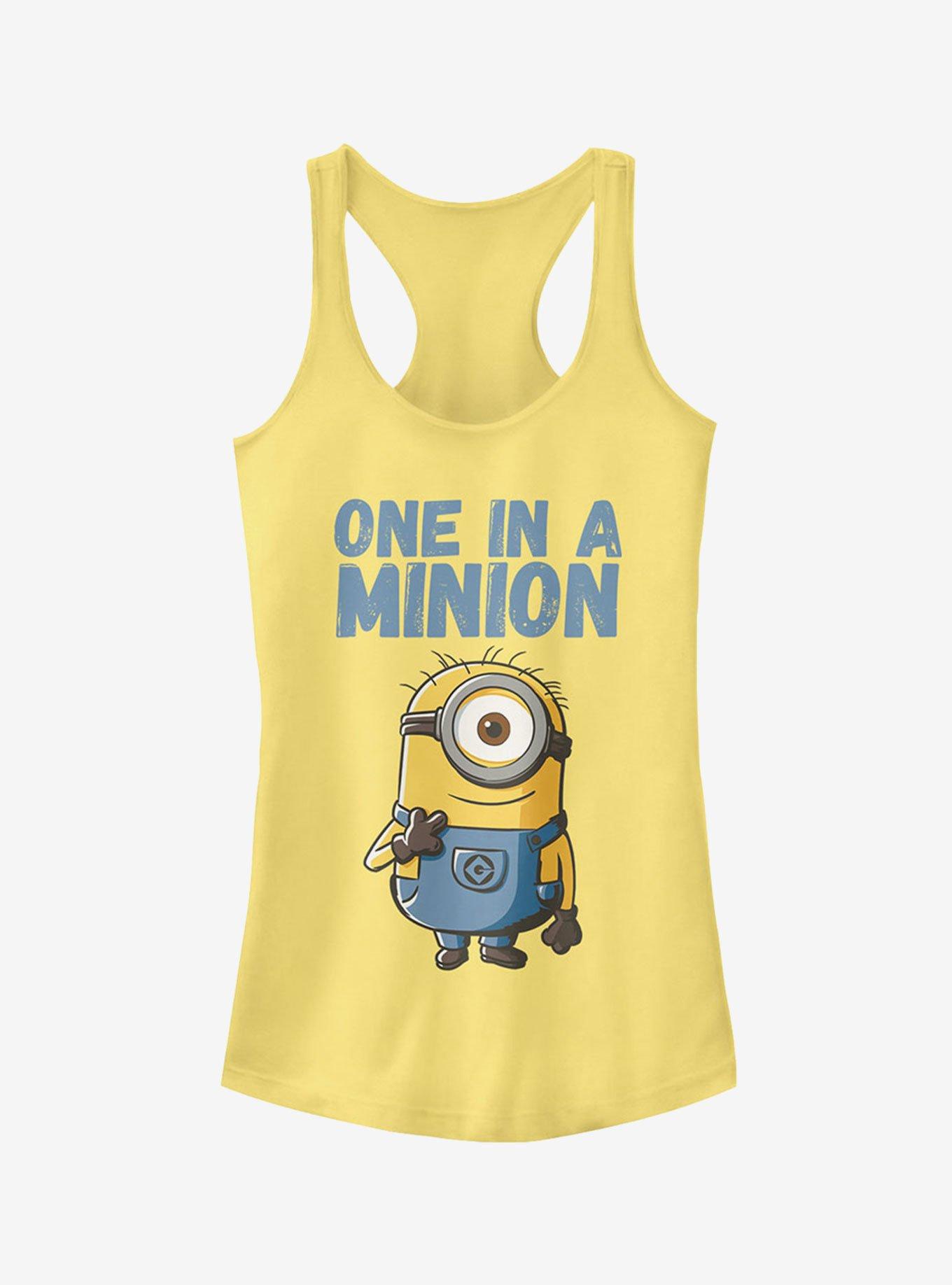 Minion Cute One in a Minion Girls Tank Top, , hi-res