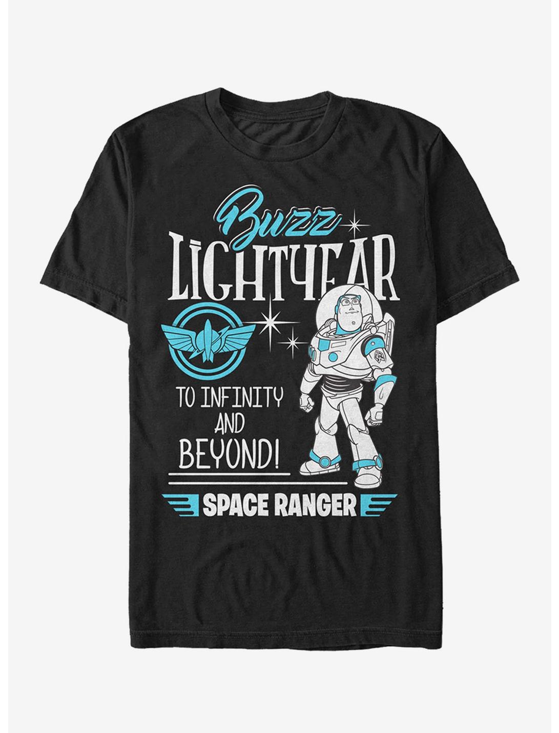 Disney Pixar Toy Story Buzz Lightyear Space Ranger Badge T-Shirt, BLACK, hi-res
