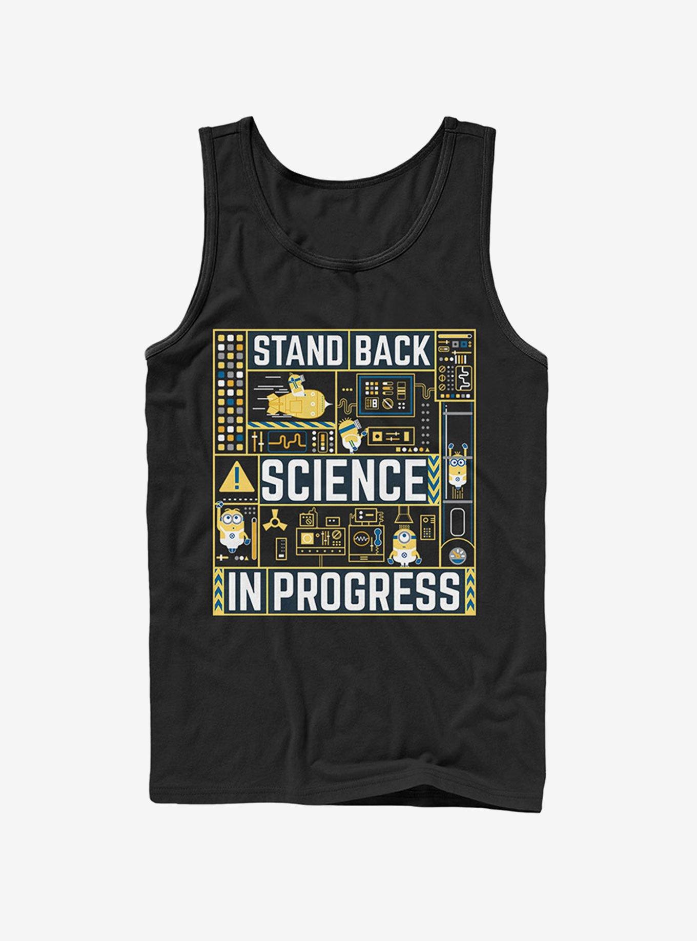 Minions Science in Progress Tank Top, BLACK, hi-res