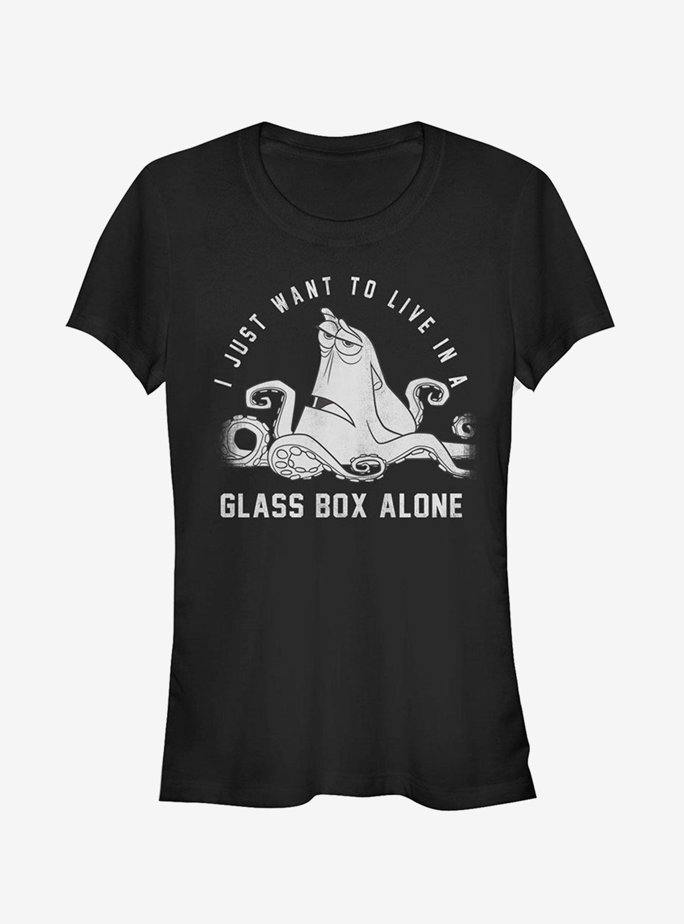 Disney Pixar Finding Dory Hank Glass Box Alone Girls T-Shirt, BLACK, hi-res