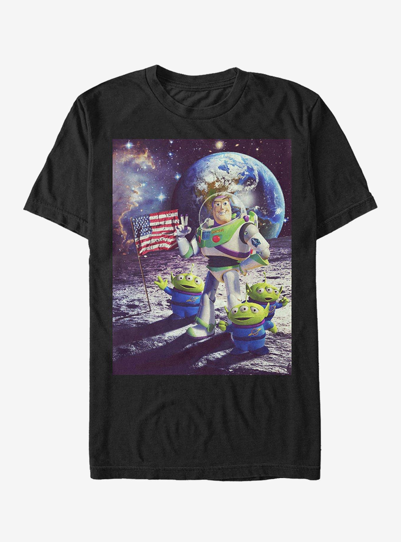 Disney Pixar Toy Story Buzz & Alien Moon Landing T-Shirt, , hi-res