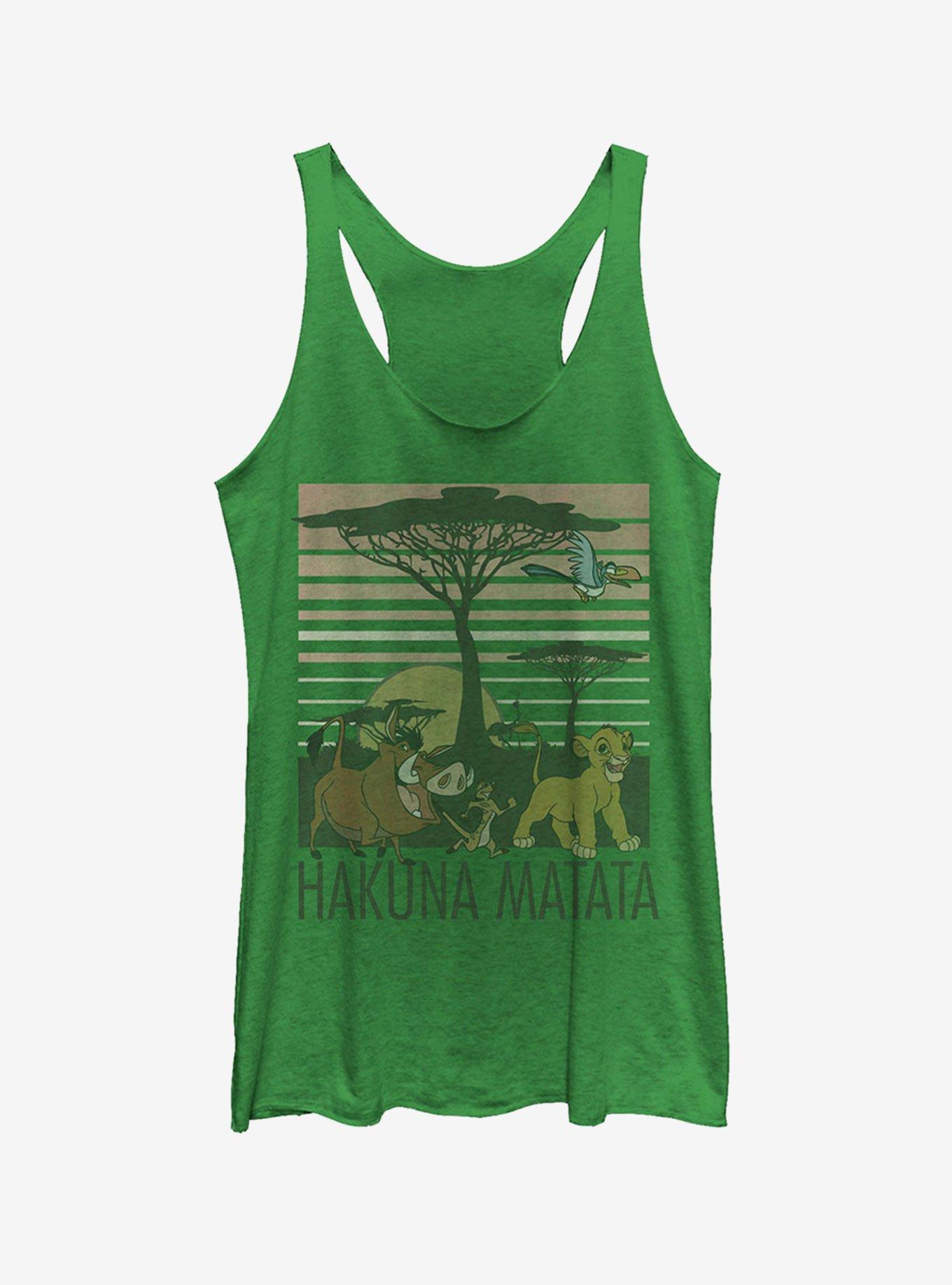 Disney Lion King Hakuna Matata Tree Scene Girls Tank Top, ENVY, hi-res
