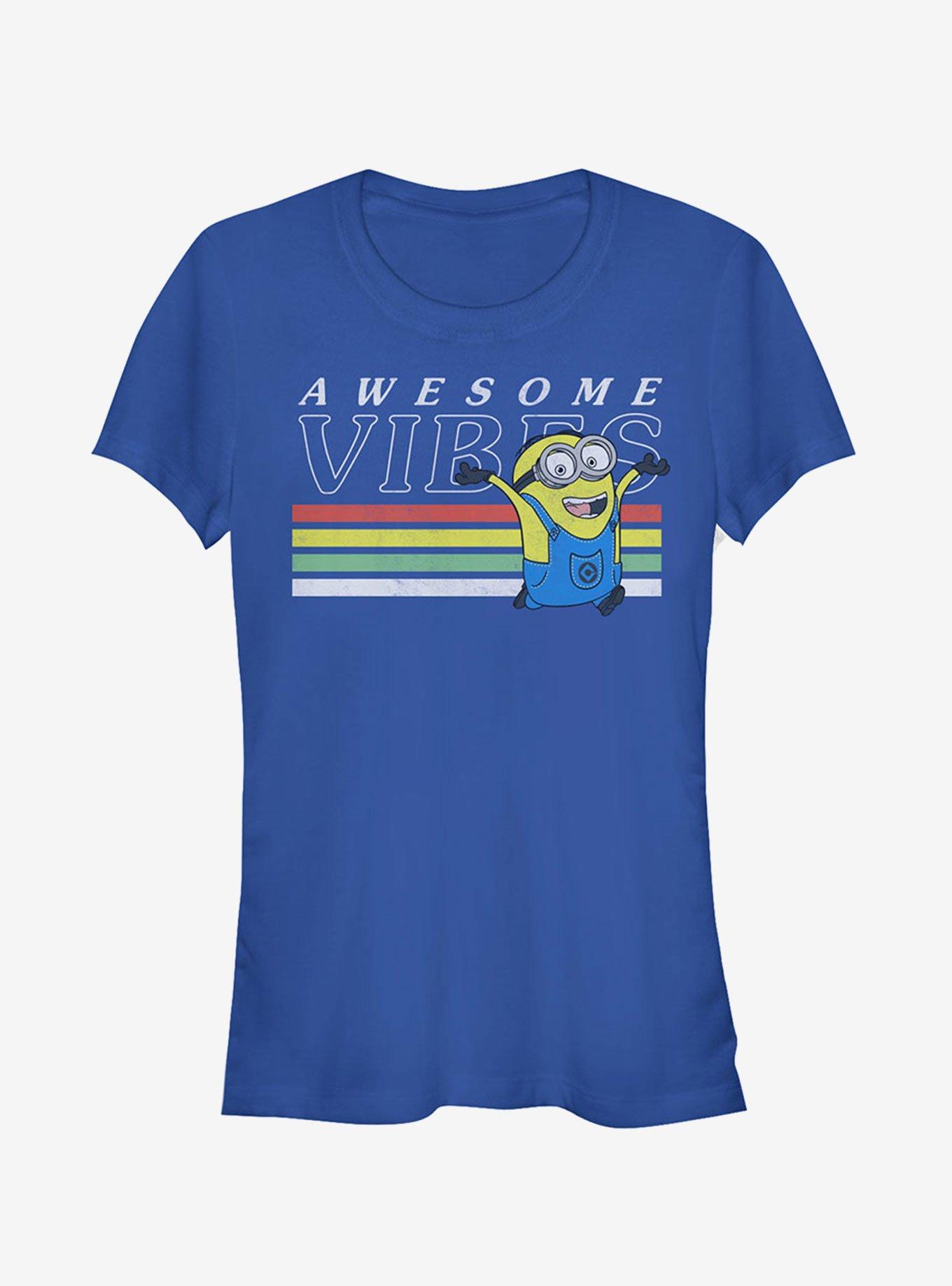 Minion Rainbow Vibes Girls T-Shirt