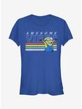 Minion Rainbow Vibes Girls T-Shirt, ROYAL, hi-res
