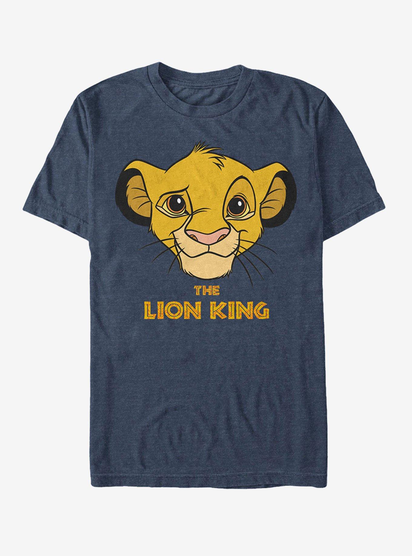 Disney Lion King Simba Logo T-Shirt - BLUE | Hot Topic