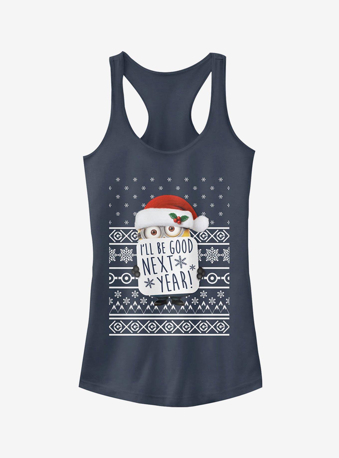 Minion Christmas Good Minion Girls Tank Top, INDIGO, hi-res