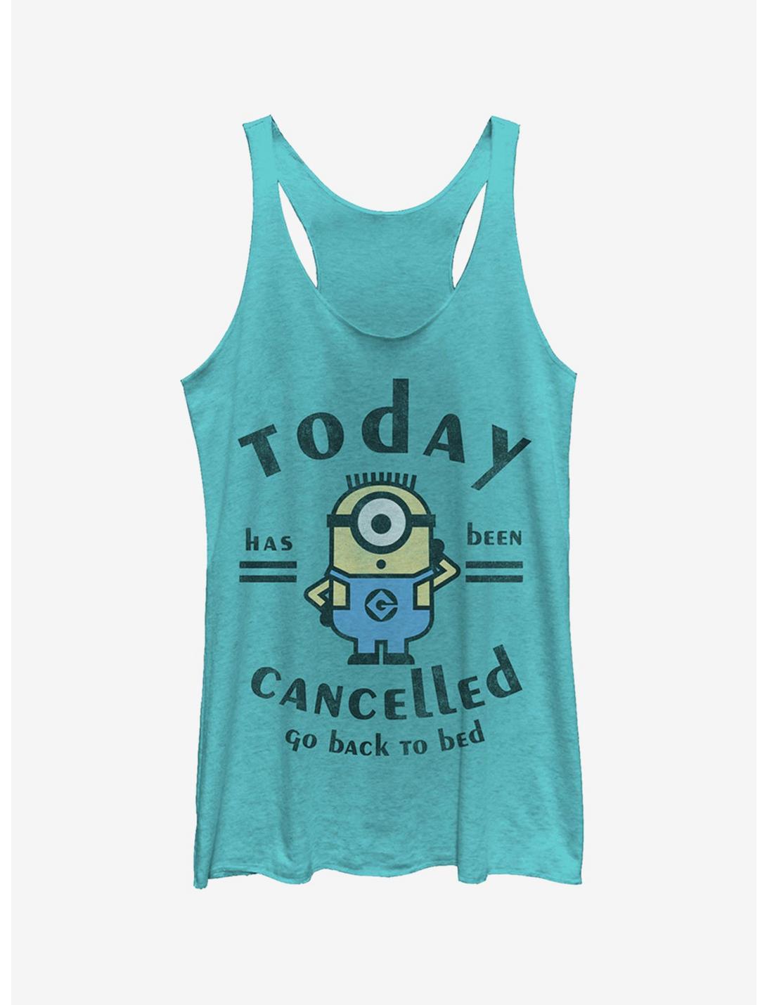 Minion Today Cancelled Girls Tank Top, TAHI BLUE, hi-res
