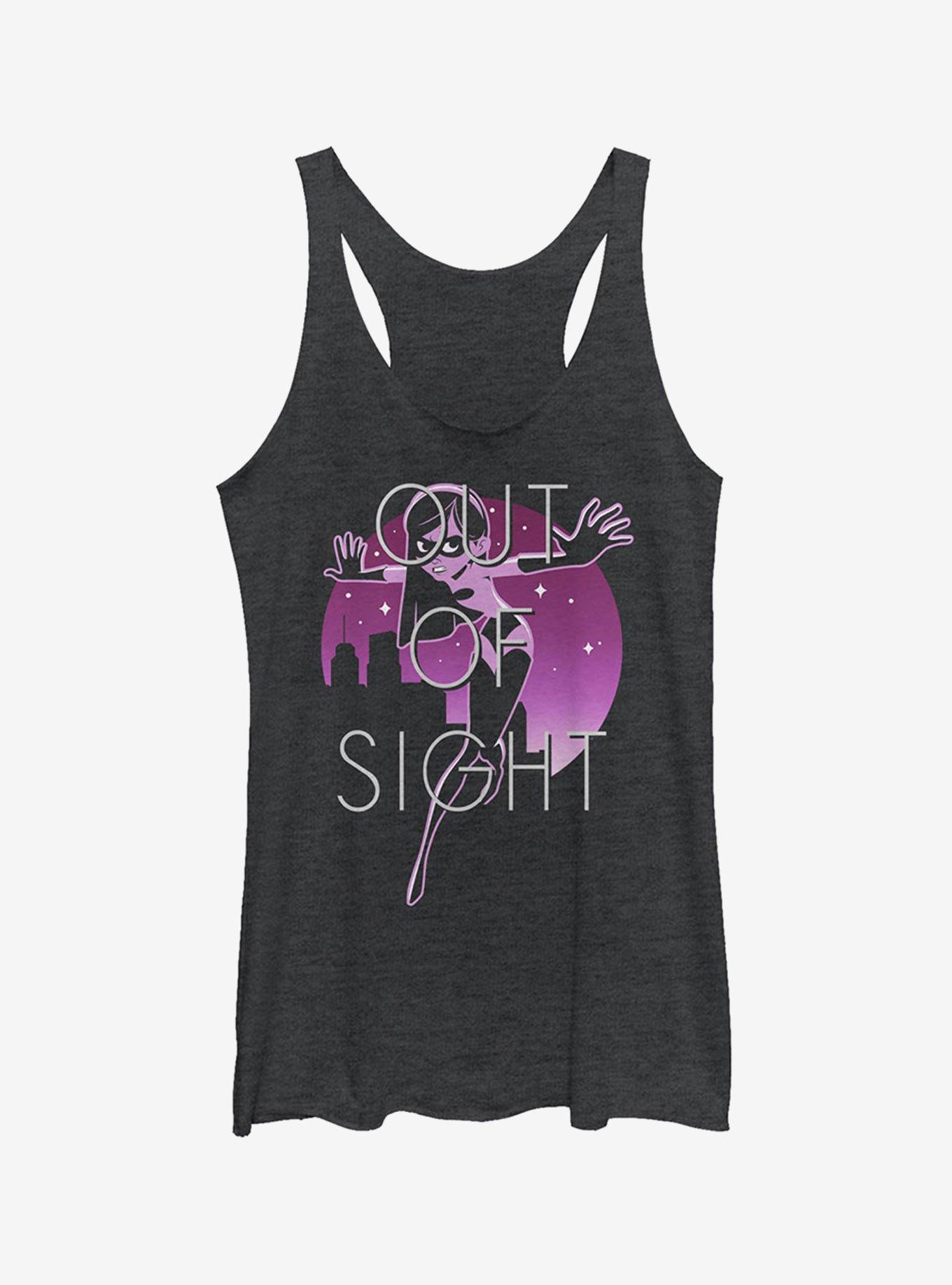 Disney Pixar The Incredibles Violet Out of Sight Girls Tank Top, BLK HTR, hi-res