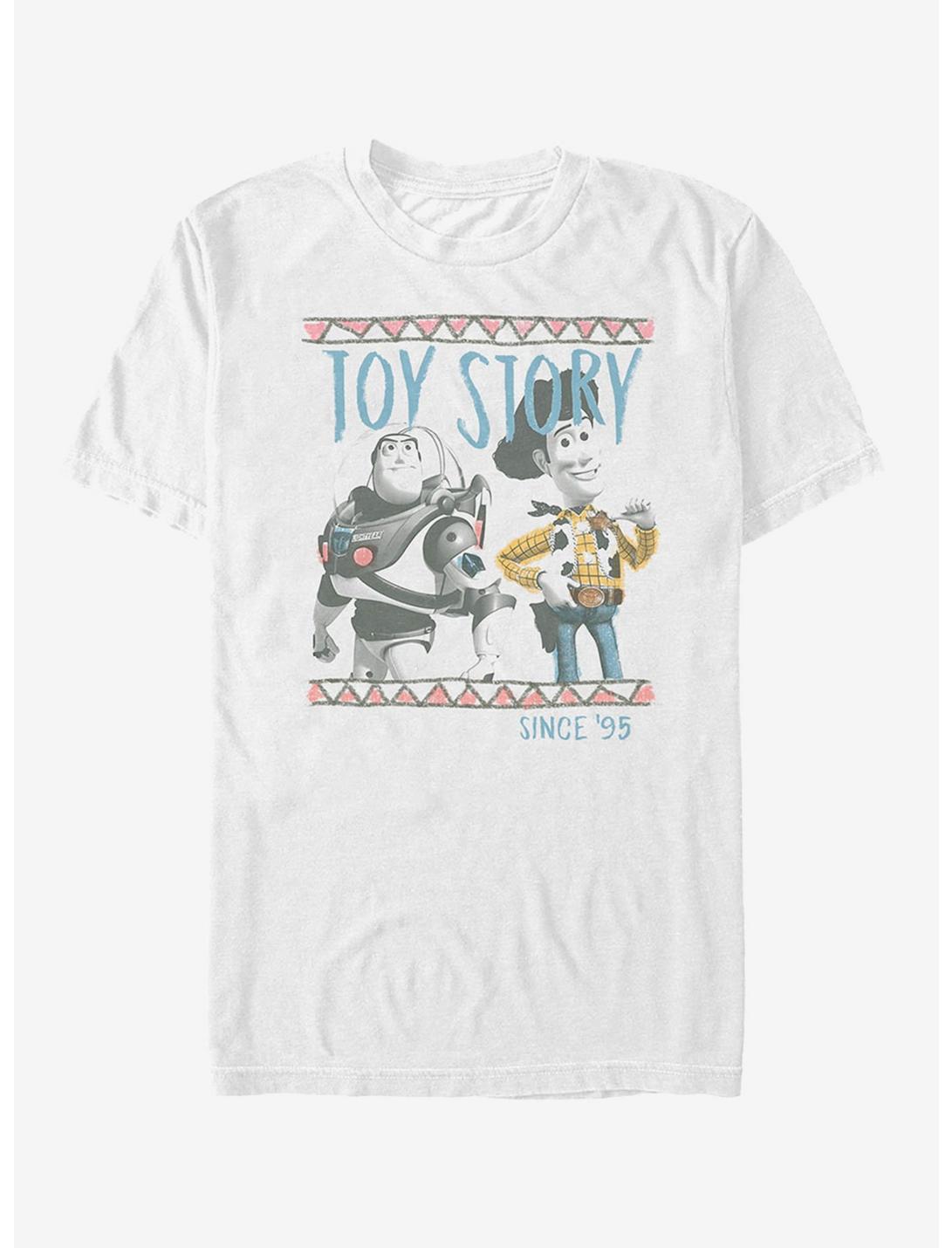 Disney Pixar Toy Story Cartoon Border Friends T-Shirt, WHITE, hi-res