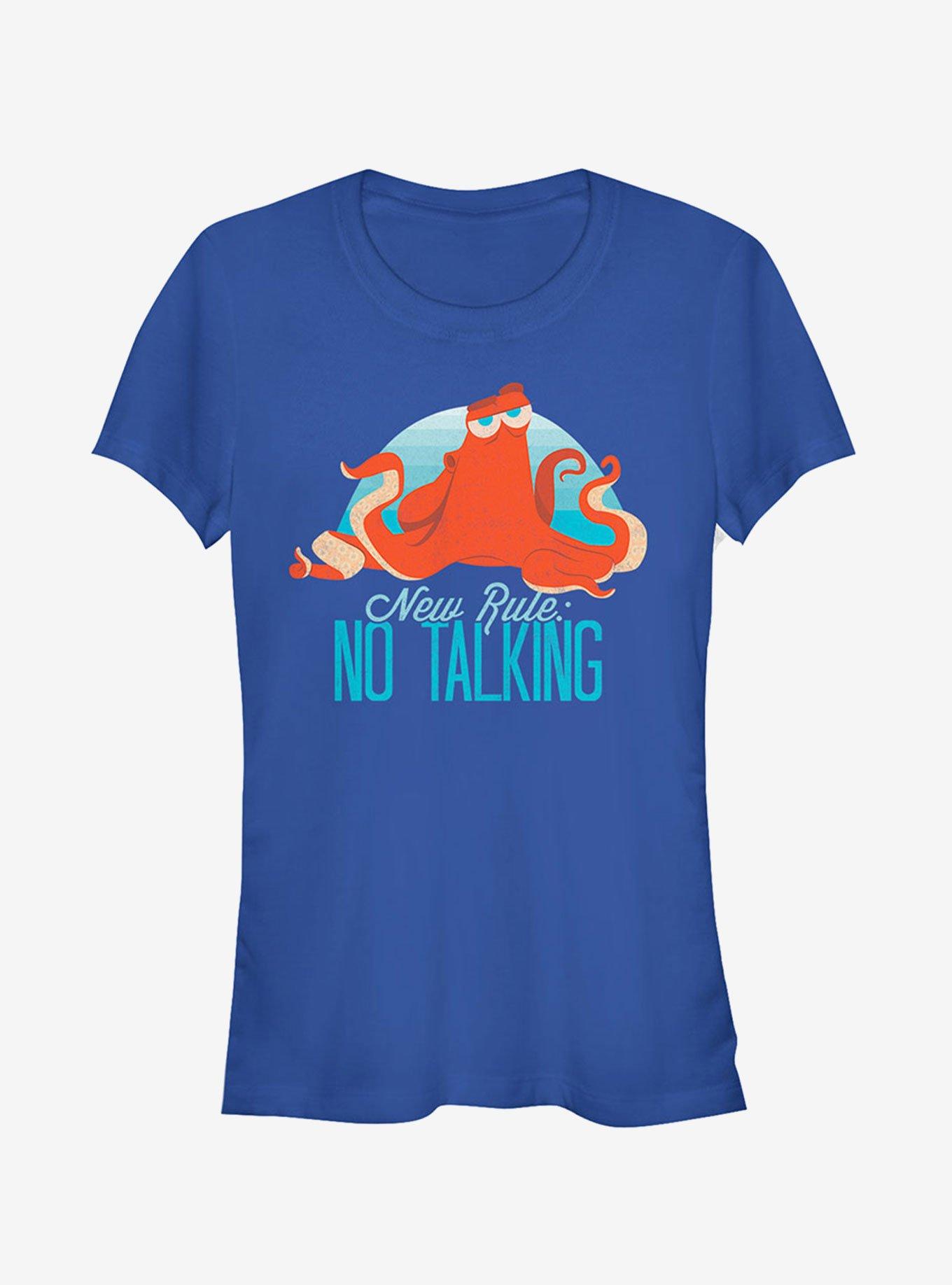 Disney Pixar Finding Dory Hank No Talking Rule Girls T-Shirt, ROYAL, hi-res